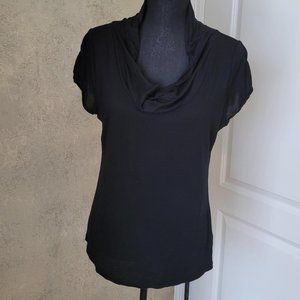 Banana Republic Black Short Sleeve Jersey Tee
